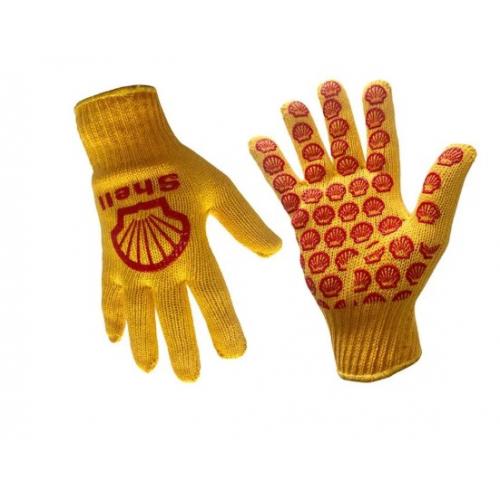 Eco Friendly Cotton Work Gloves Non Slip Dots Custom Logo